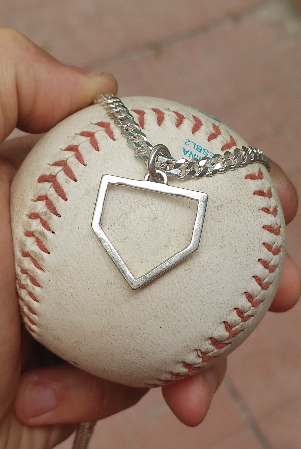 Pendentif de plaque de baseball