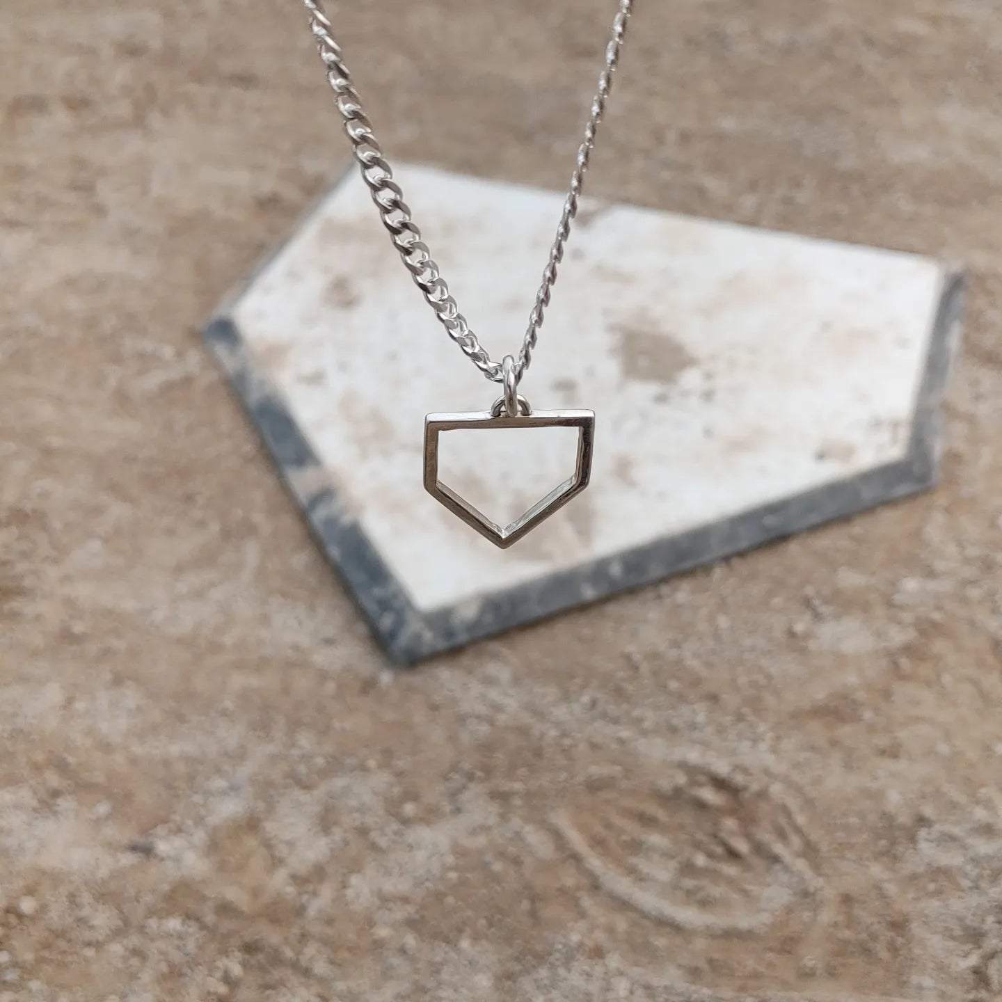 Baseball Home plate pendant