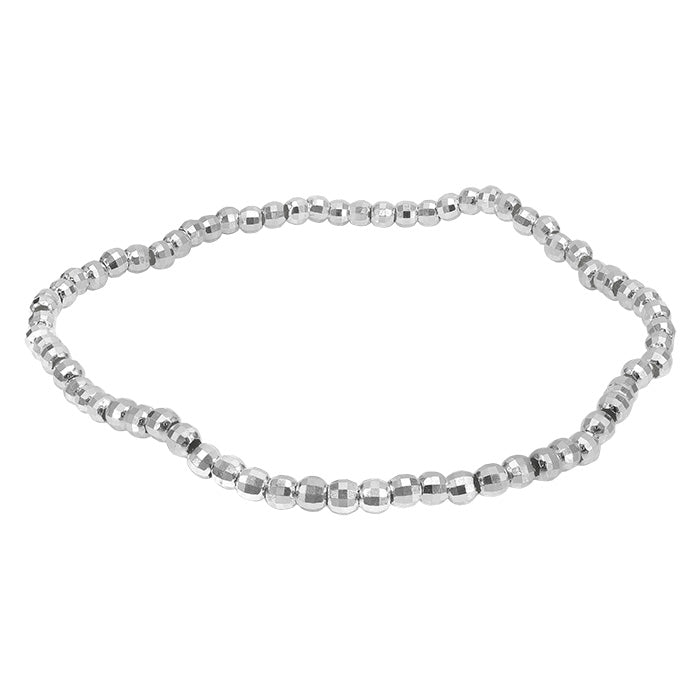 Silver elastic bracelet