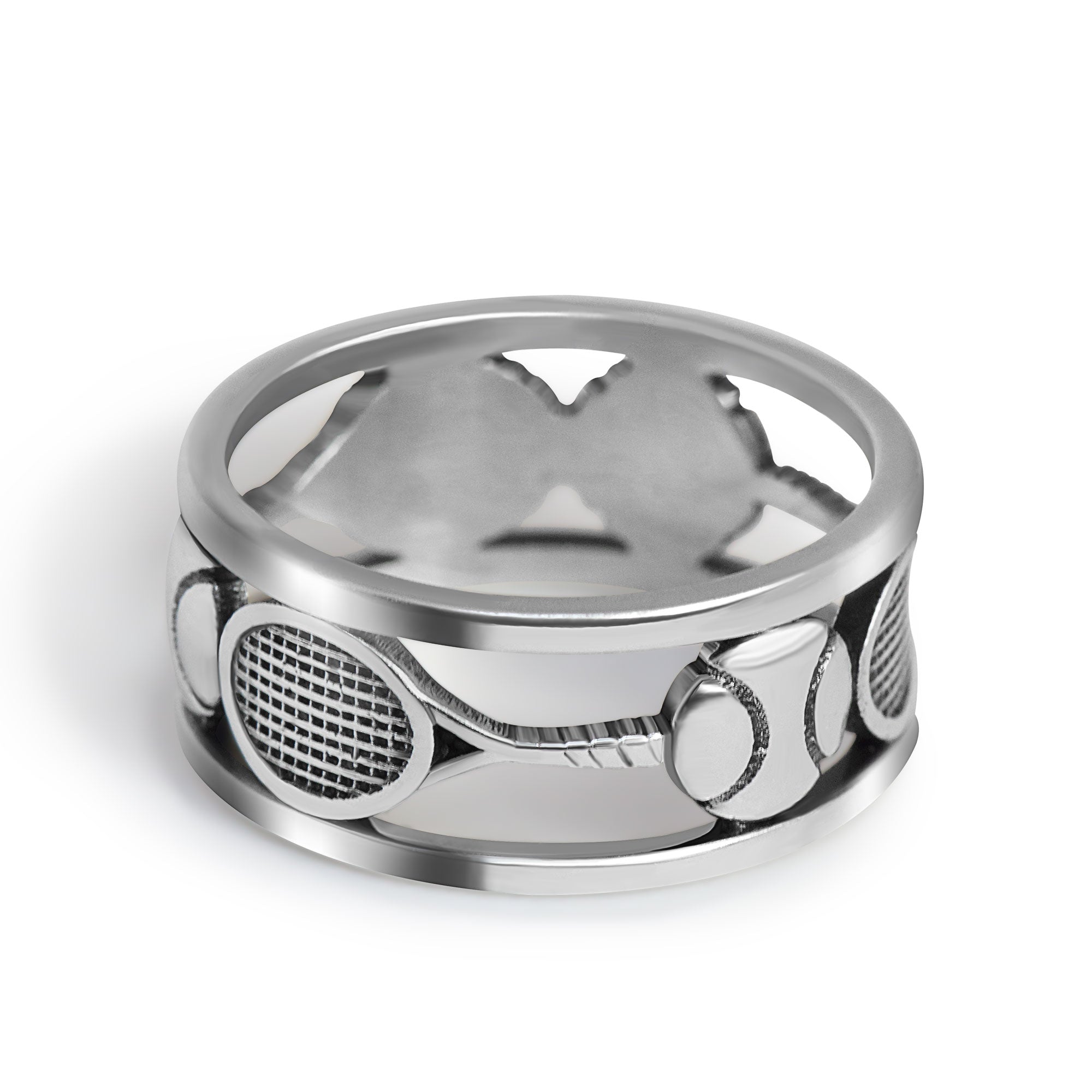 Bague Tennis En Argent